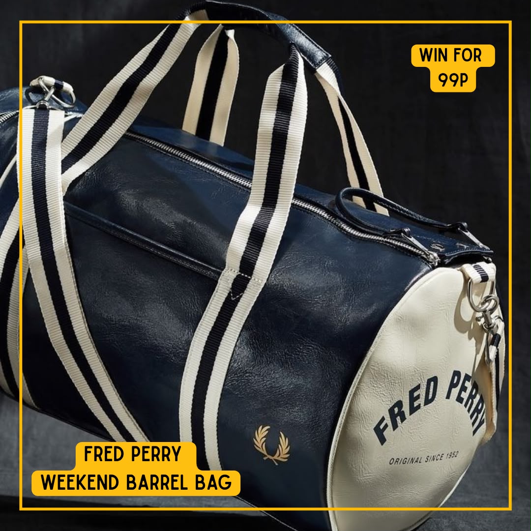 Fred Perry barrel weekend bag