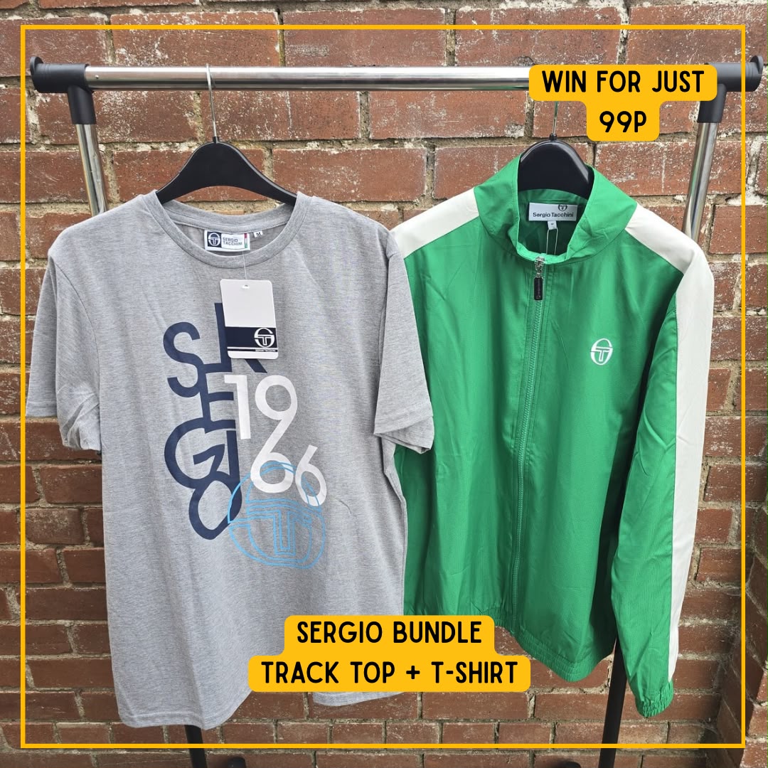 Sergio Tacchini Bundle - Tracktop and T-shirt - M