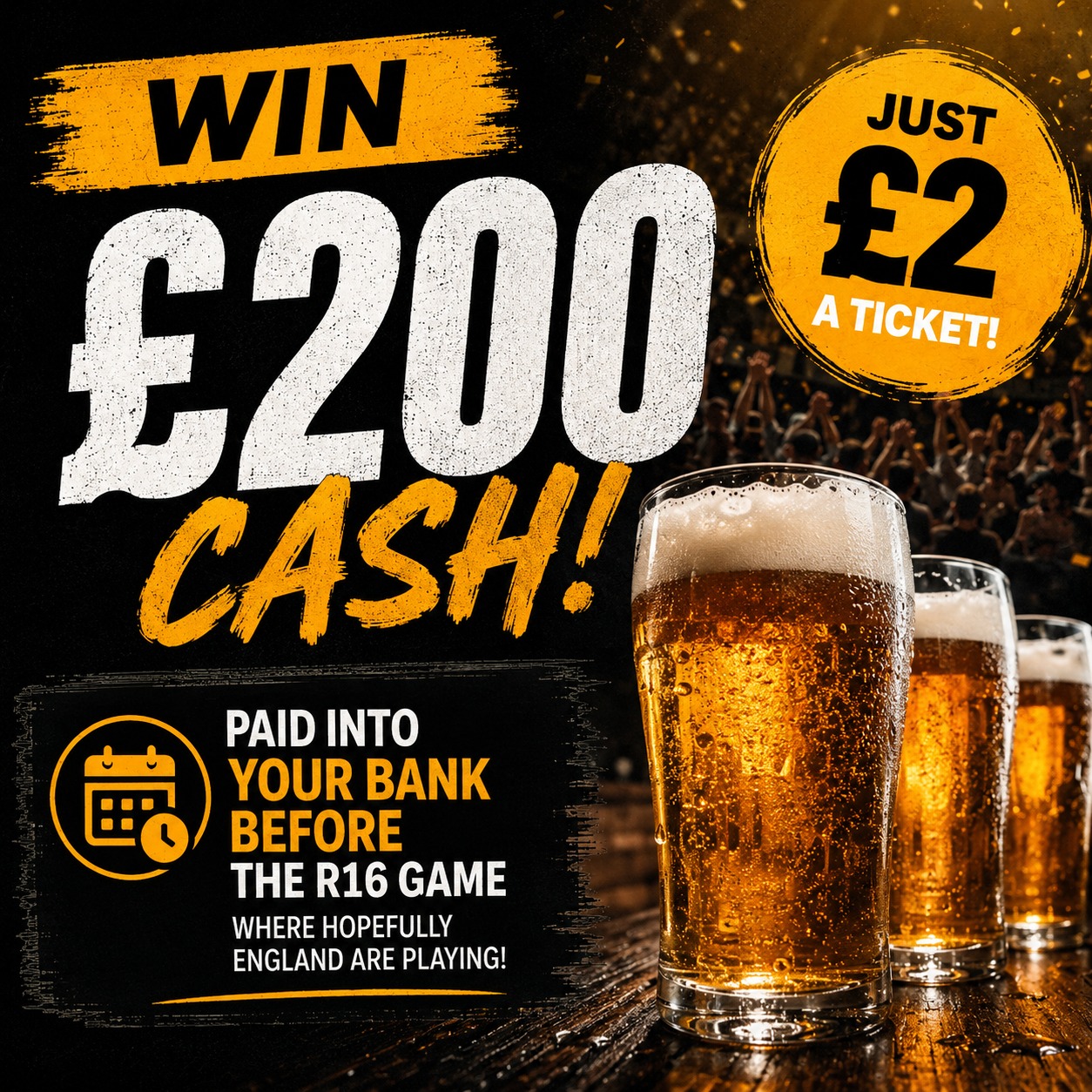 World Cup Beers- £200 Cash