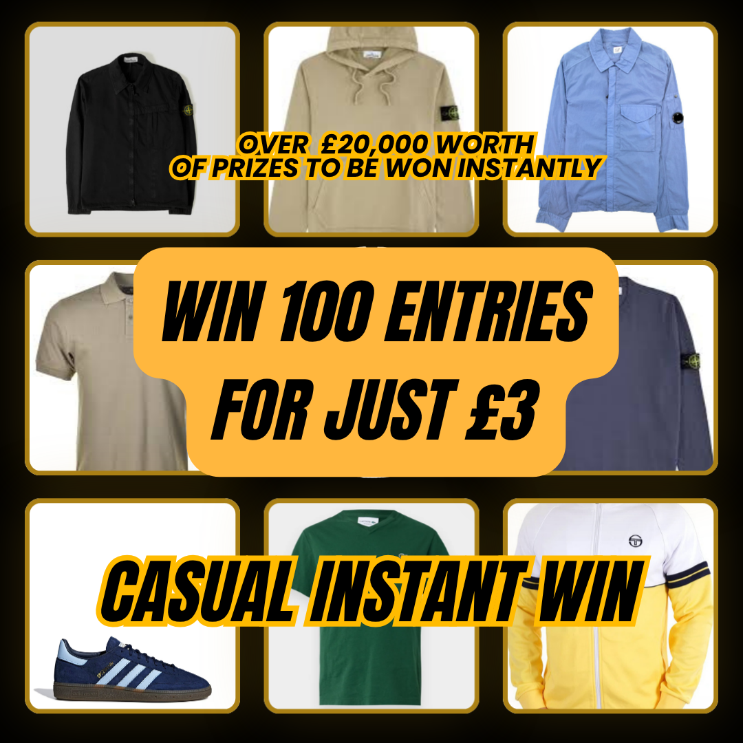 Win 100 Entries into the Casual Instant Win!