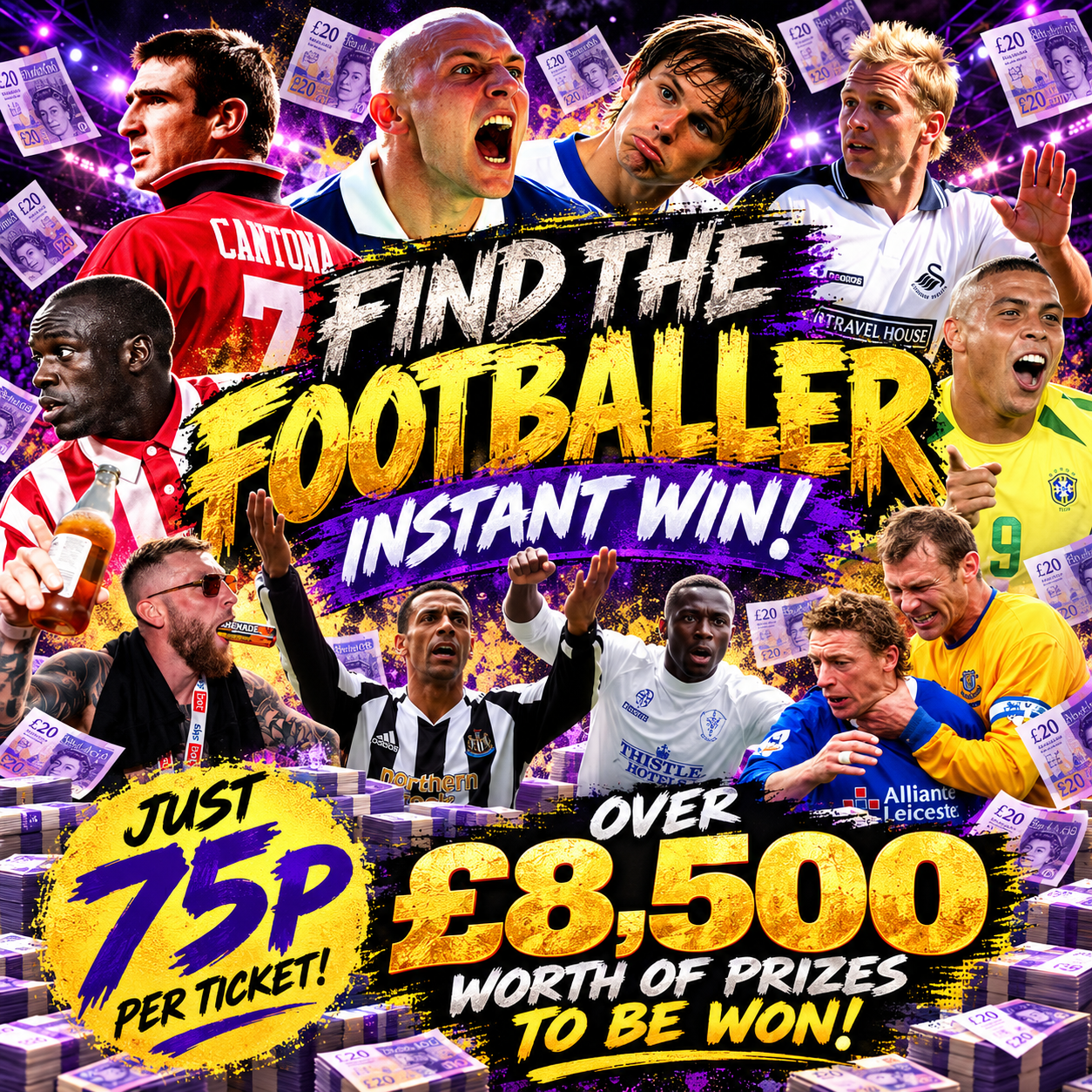 Find the Footballer - Cash Instant Win