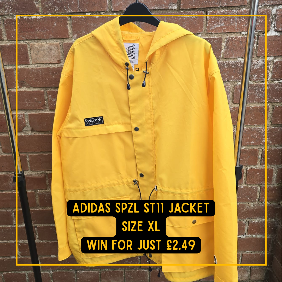 adidas Spezial ST11 Yellow Waterproof Jacket - XL