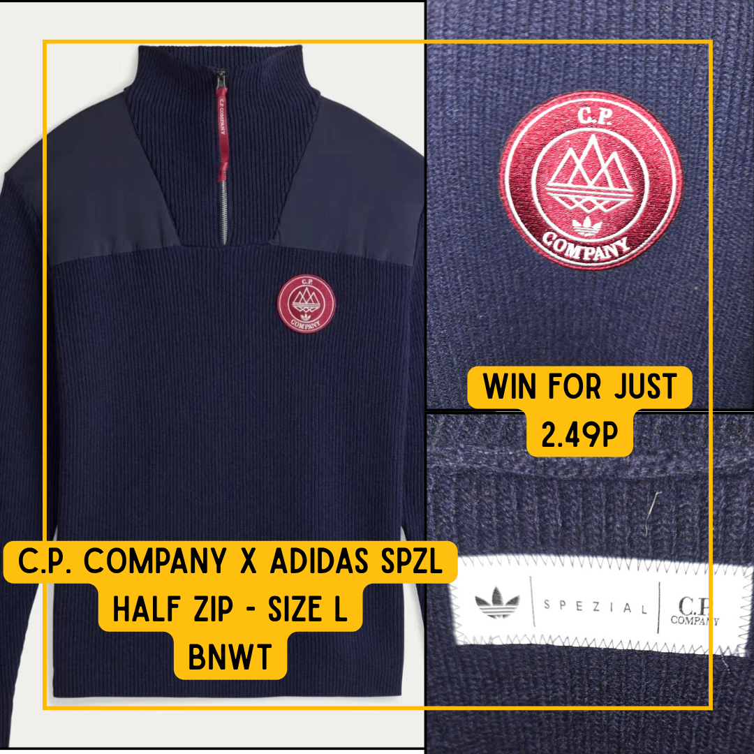 C.P. Company x adidas SPZL - Half zip - L - BNWT