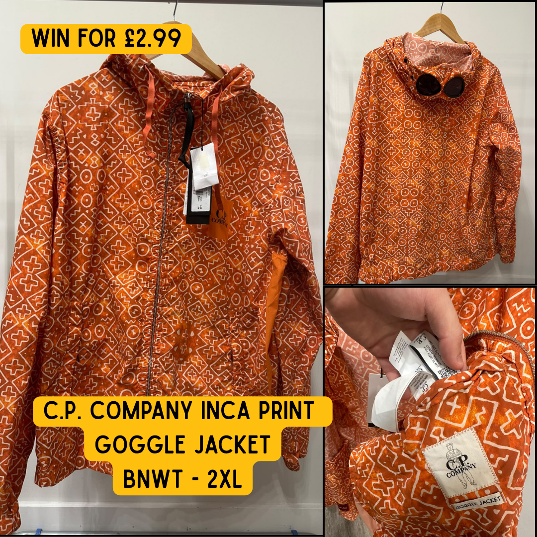 C.P. Company Inca Print Goggle Jacket - BNWT 2XL
