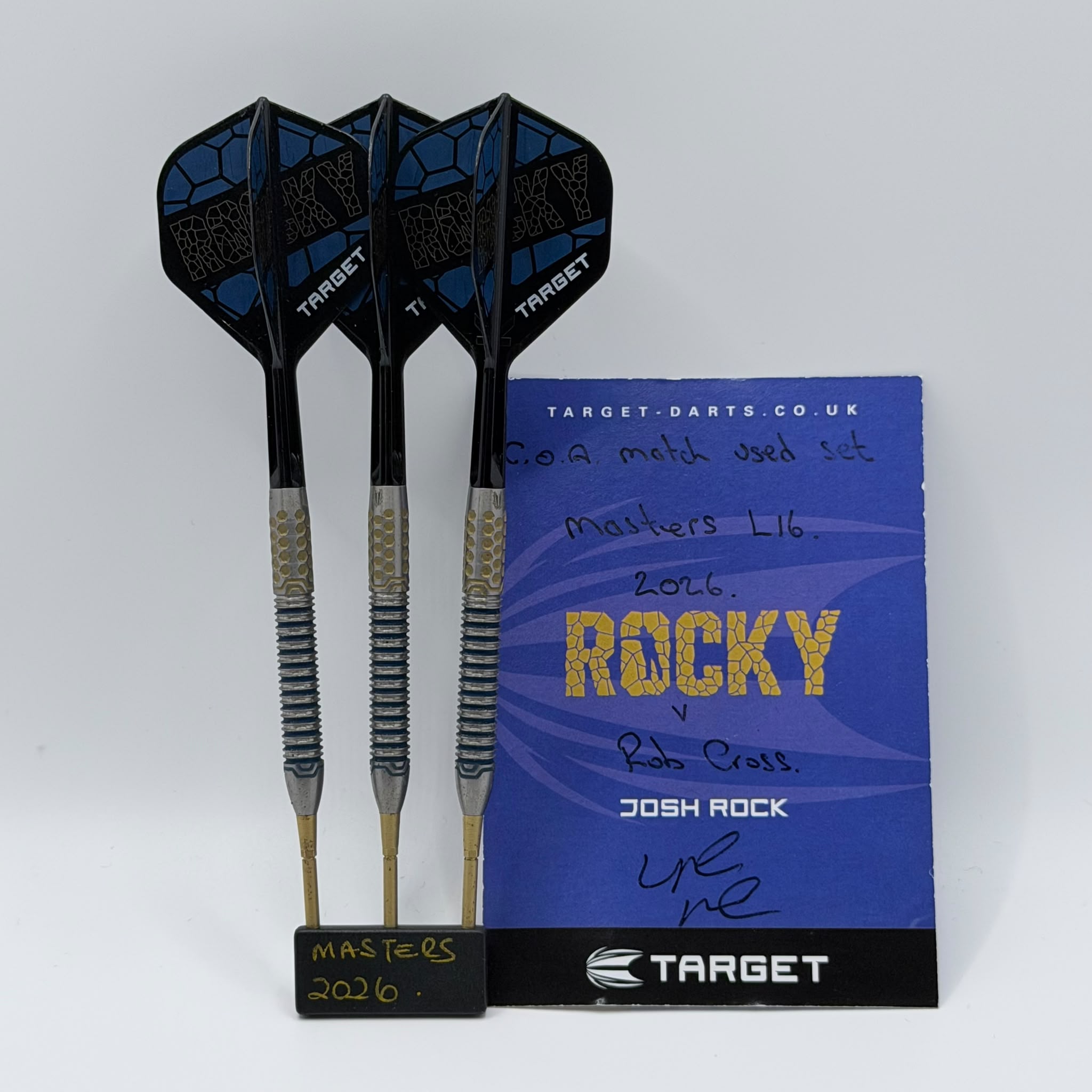 MATCH USED JOSH ROCK SP DARTS (MASTERS 2026) · DRAWN LIVE 🎯🎥
