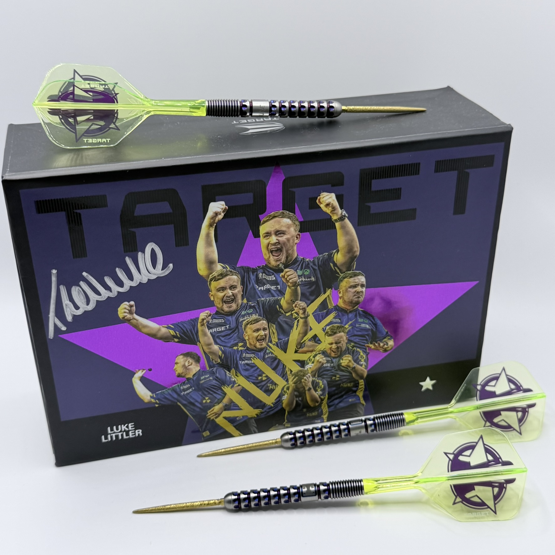 HAND SIGNED LUKE LITTLER WORLD CHAMPION DARTS