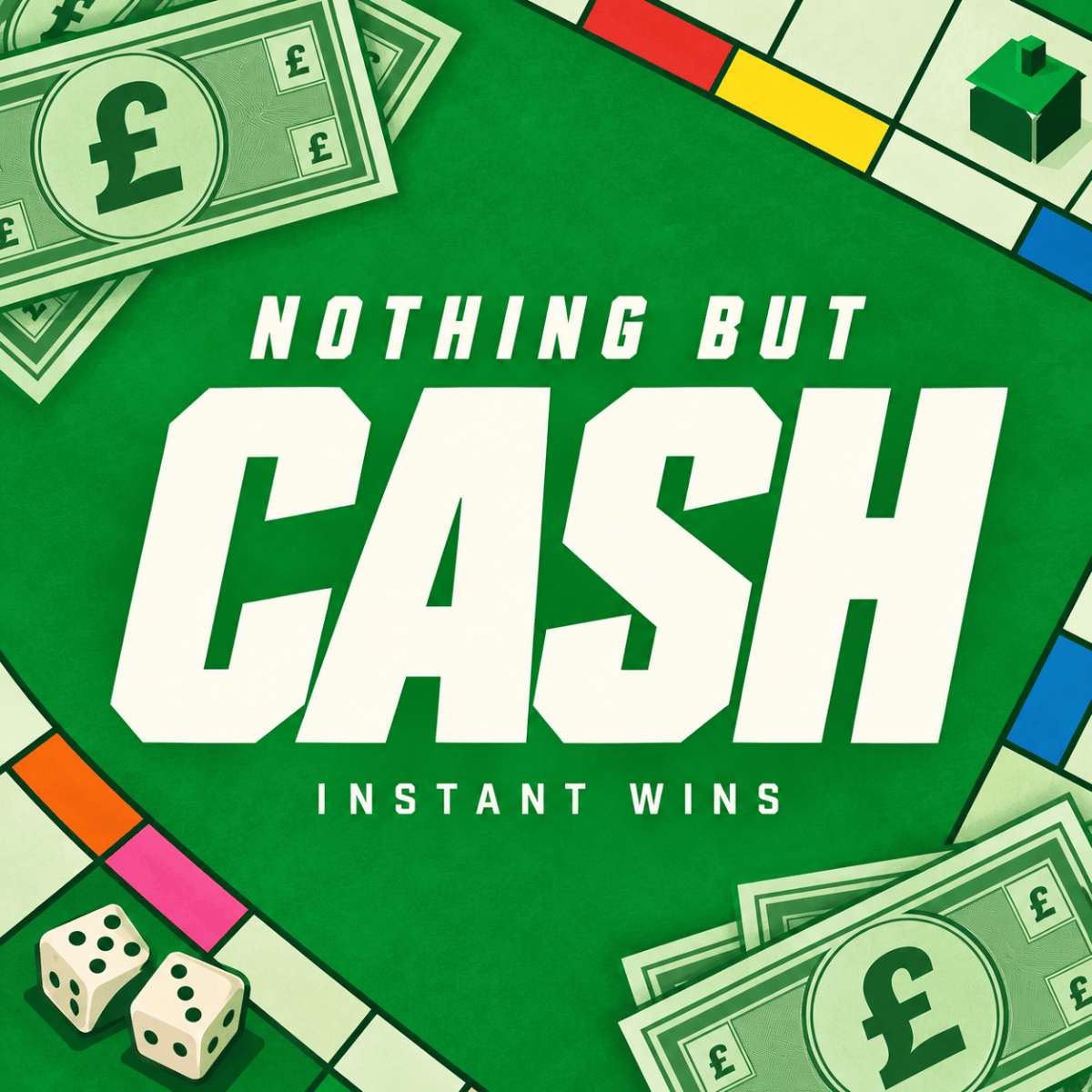 🎩🎲 NOTHING BUT CASH INSTANT WINS + £100 DARTS DRAW CREDIT END PRIZE
