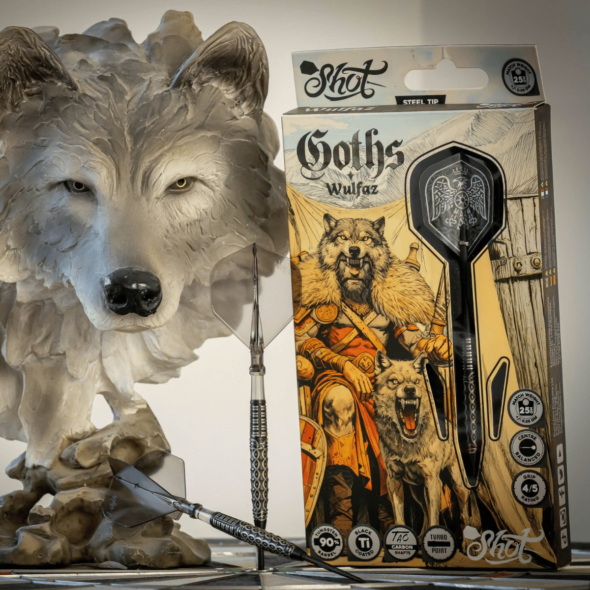 🐺 SHOT GOTHS WULFAZ TP DARTS · JUST 50p!