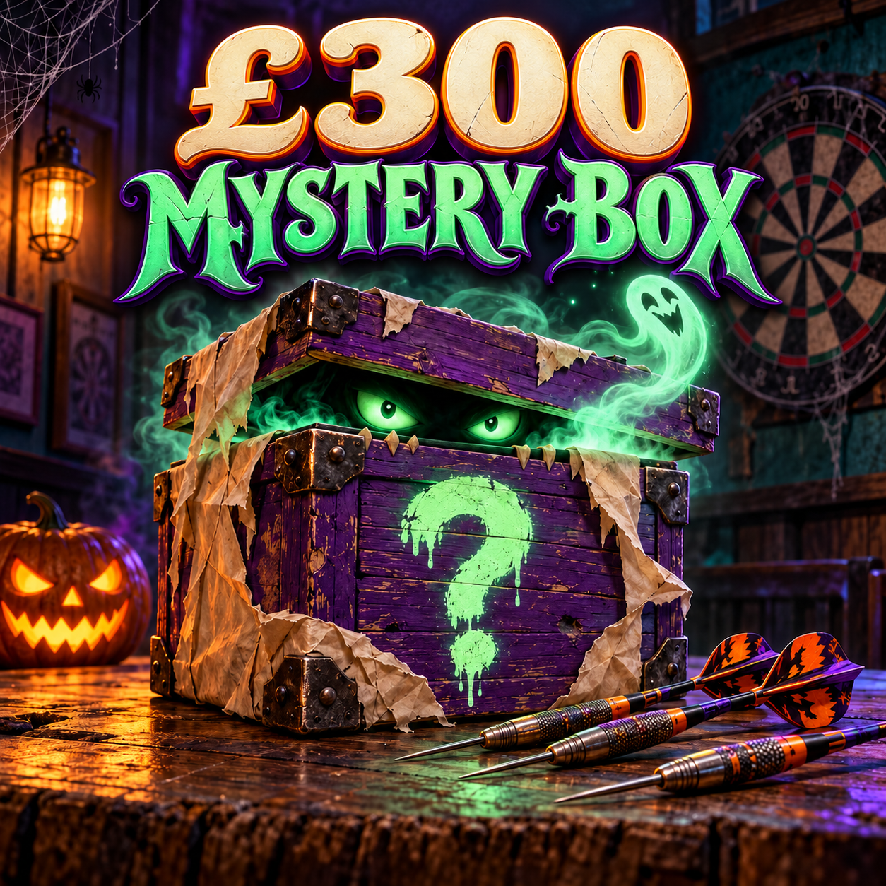 👻 £300 BOO BOX · DARTS MYSTERY BOX!
