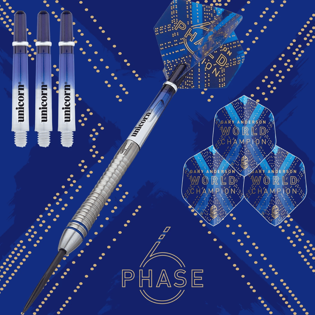 GARY ANDERSON PHASE 6 WORLD CHAMPION 22G DARTS · JUST 1p!