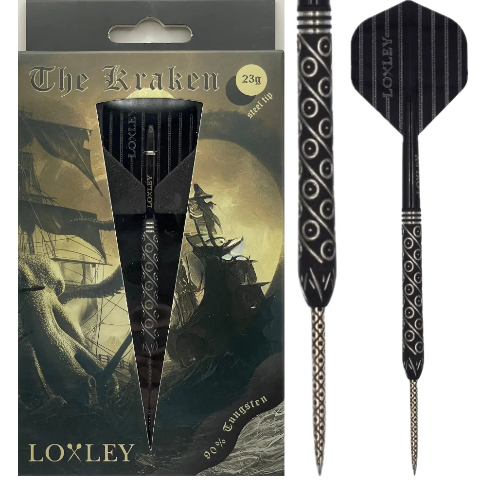 LOXLEY "THE KRAKEN" LIMITED EDITION DARTS (BLACK VERSION) - ONLY 25 UK SETS MADE