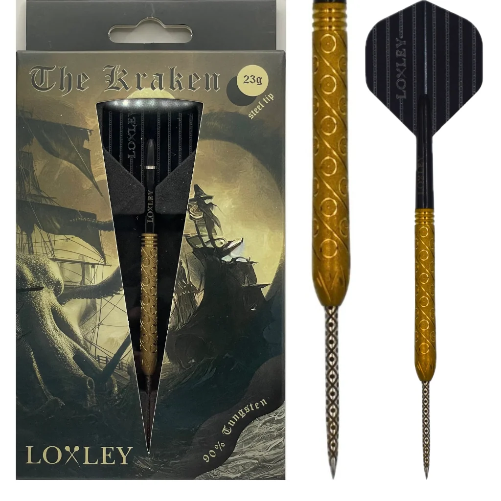 LOXLEY "THE KRAKEN" LIMITED EDITION DARTS (GOLD VERSION) - ONLY 25 UK SETS MADE