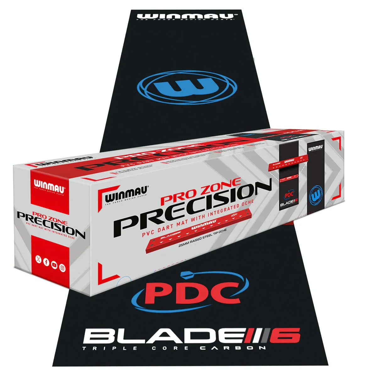 WINMAU PRO ZONE PRECISION PVC MAT & OCHE · JUST 1p!
