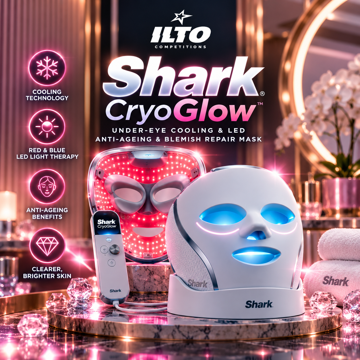 Shark CryoGlo LED Mask