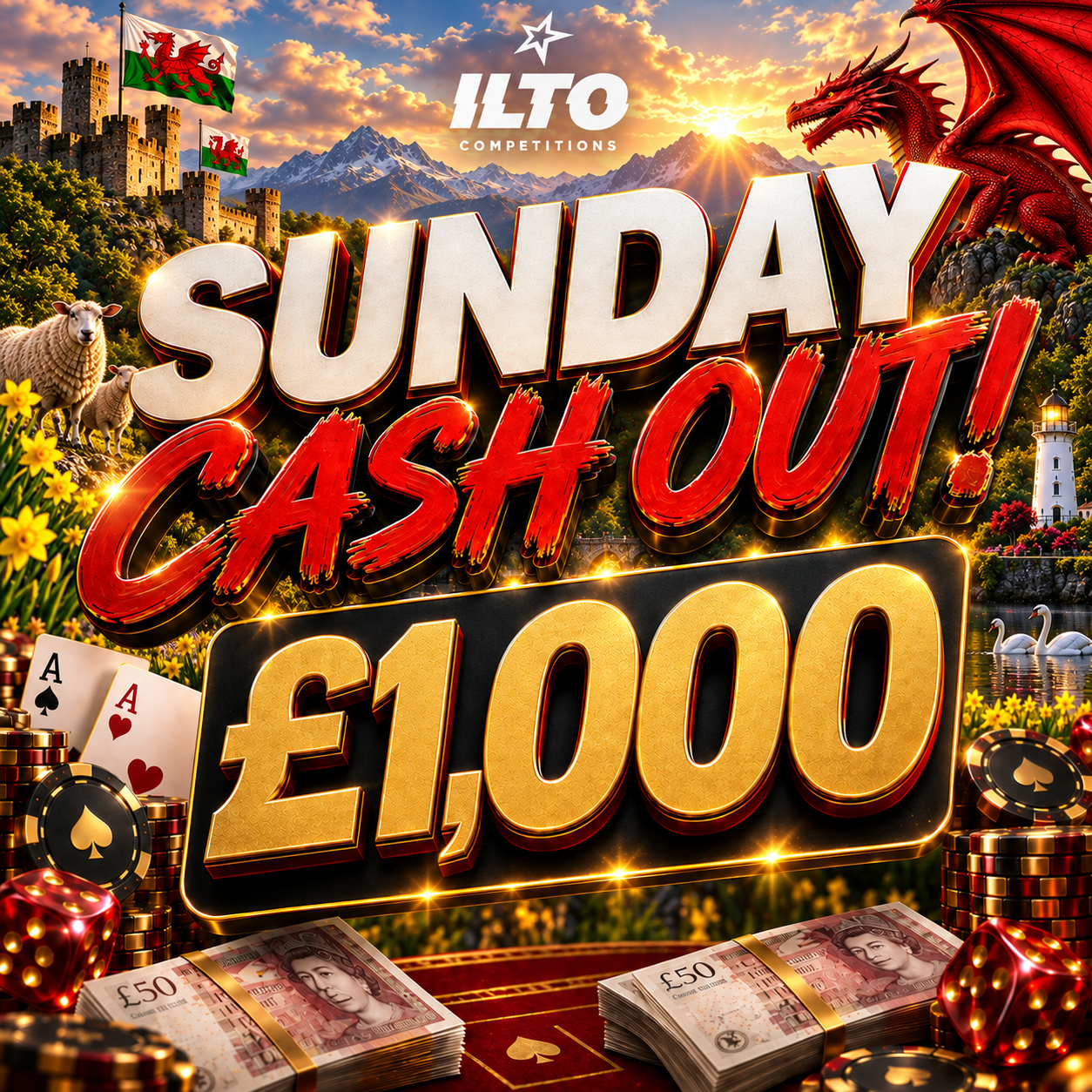 Sunday Cash Out - £1,000 Tax Free Cash