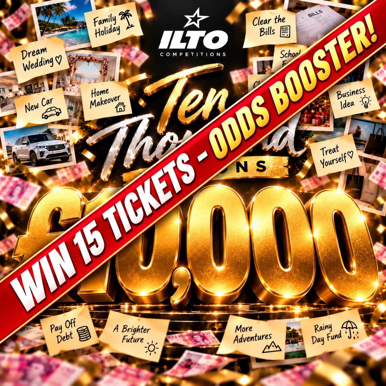 TEN THOUSAND REASONS 10K – 15 TICKET ODDS BOOSTER!