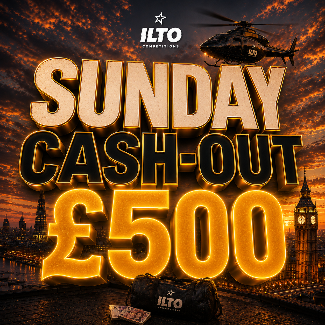 Sunday Cash Out - £500 Tax Free Cash