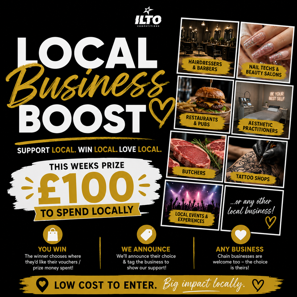 £100 Local Business Boost – Spend It Where You Like!