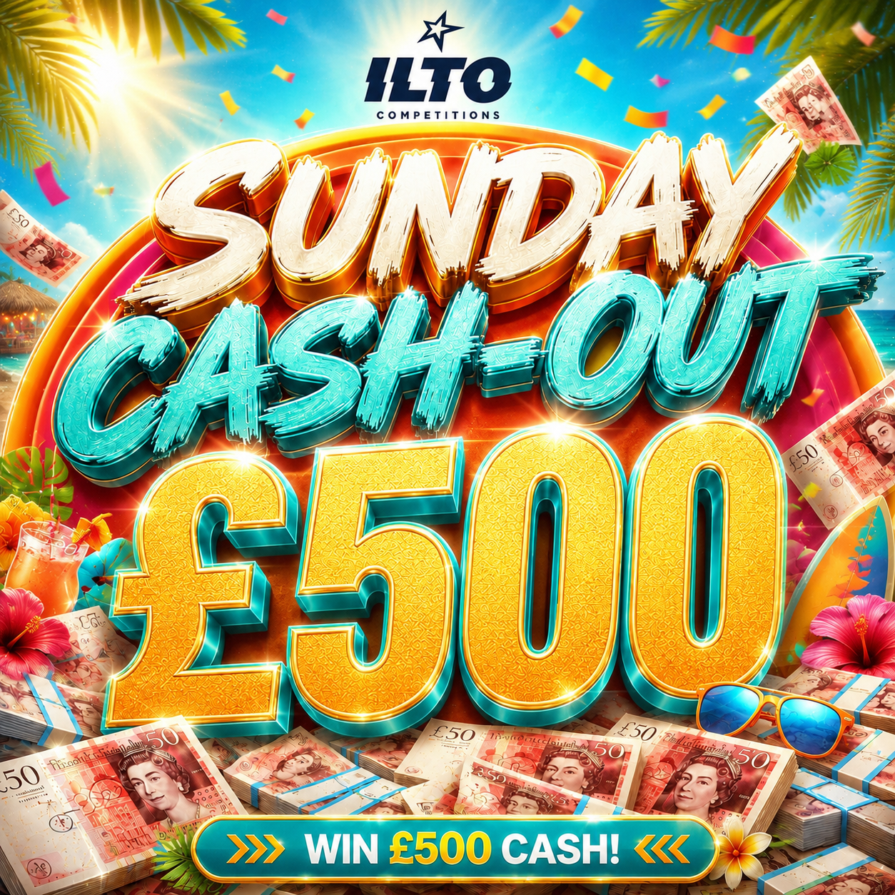 Sunday Cash Out - £500 Tax Free Cash