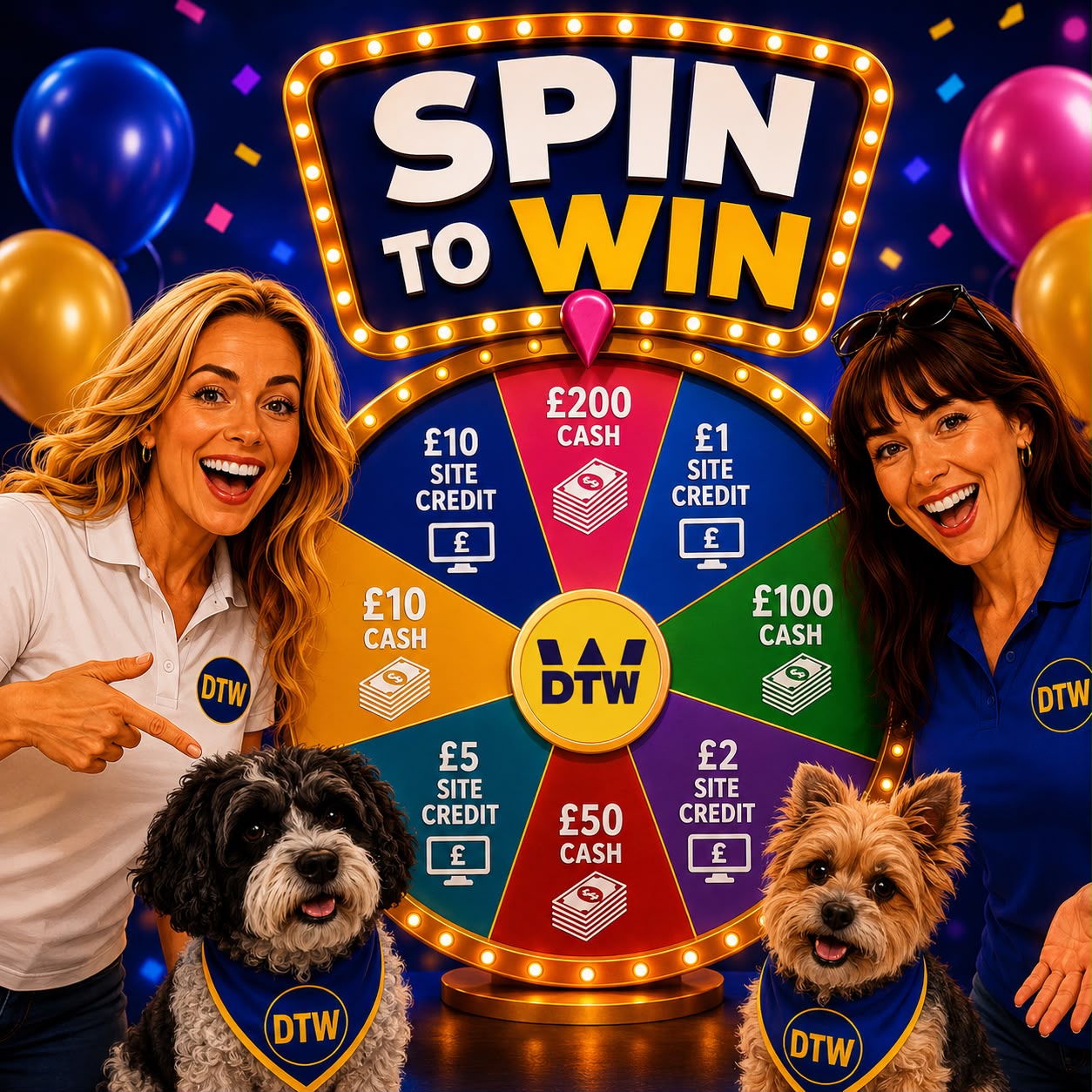 £5,000 Spin The Wheel Instant Wins