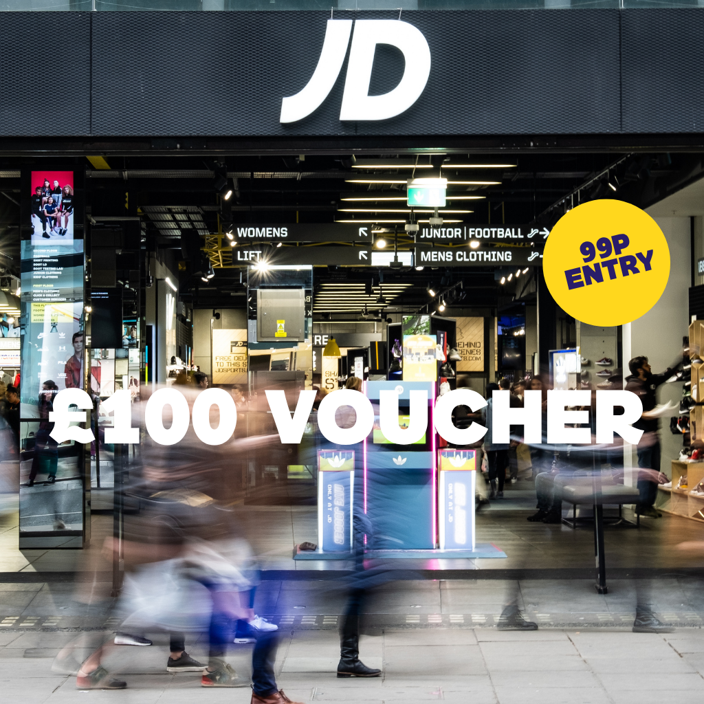 £100 JD Sports Voucher OR £100 Cash!