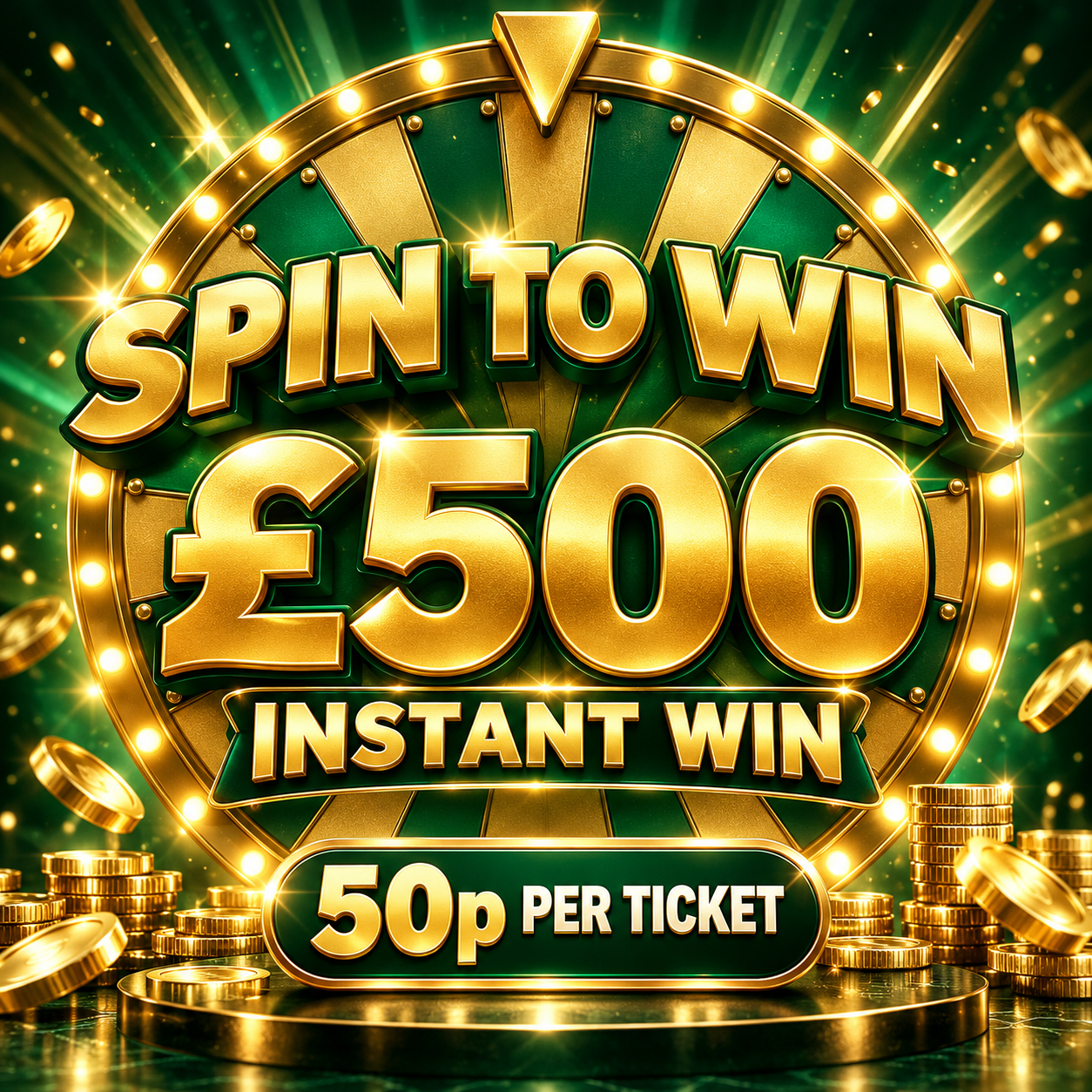 Spin to Win £500 – Instant Win