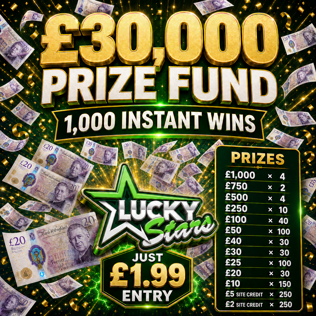 £30,000 Prize Fund: Instant Wins