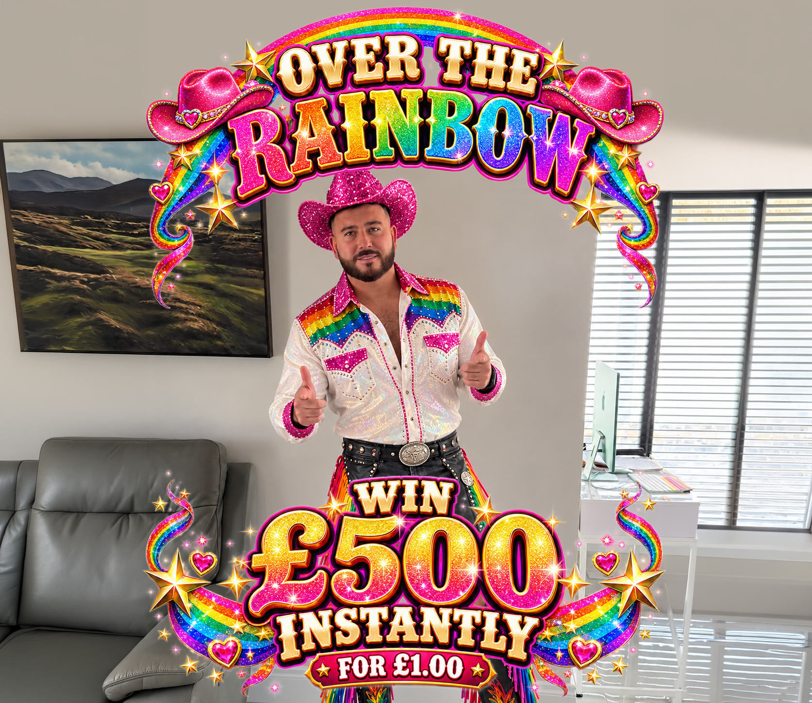 Over the Rainbow £500 Cash Instant Win