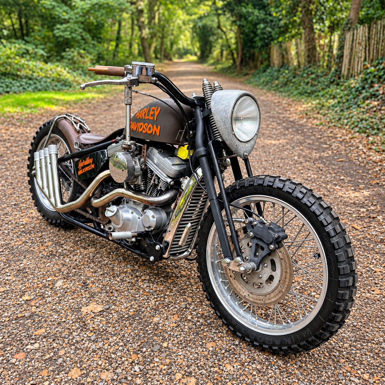 WIN - CUSTOM 1994 HARLEY-DAVIDSON XL1200 HARDTAIL BOBBER + £500