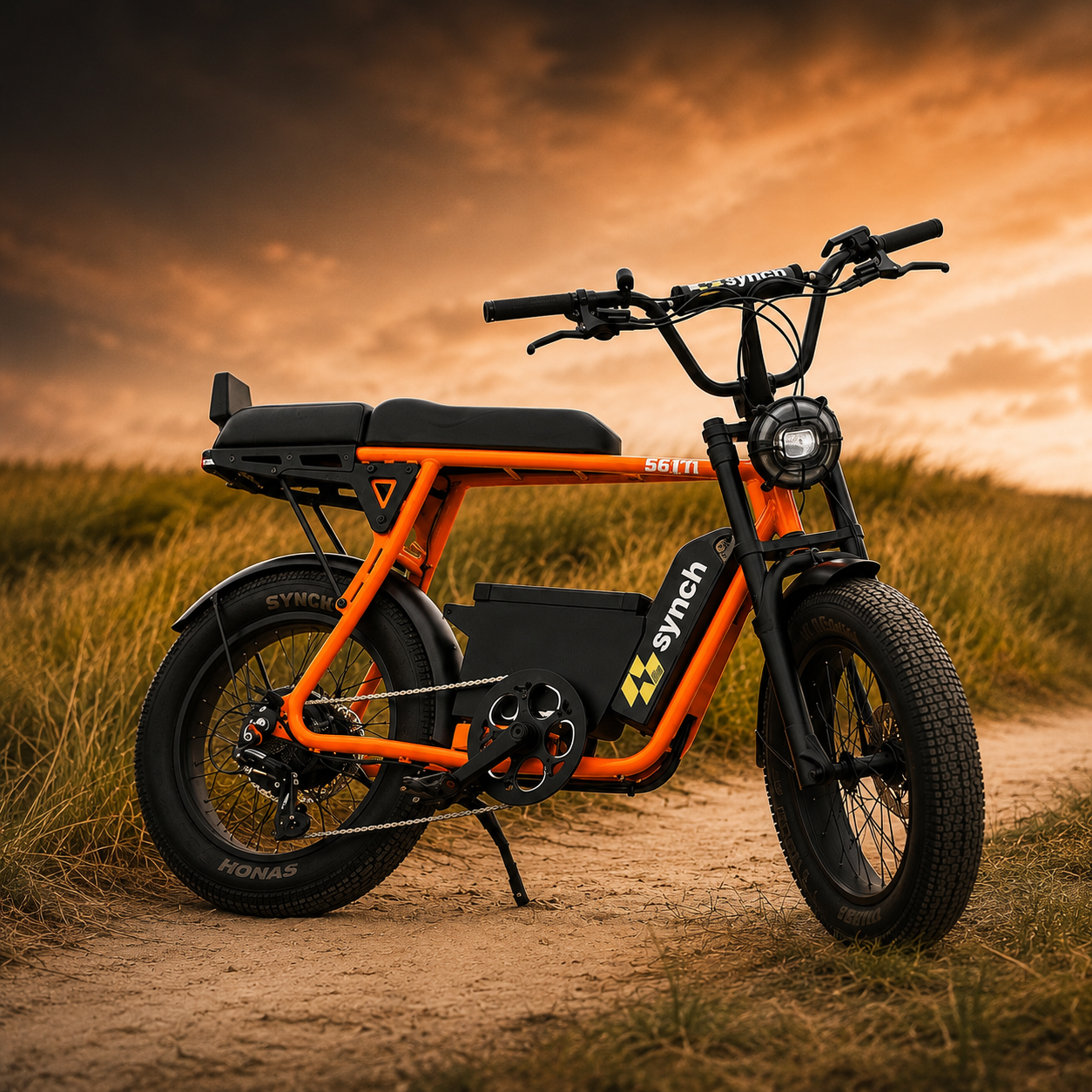 WIN - Synch Super Monkey Pro - Electric Bike in Custom Orange.