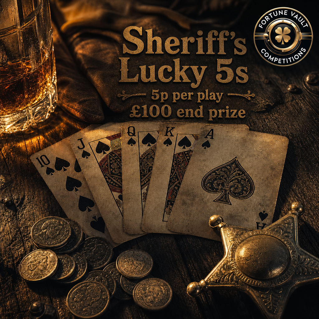 🤠🃏 SHERIFF’S LUCKY 5s 5p PER PLAY 🃏🤠