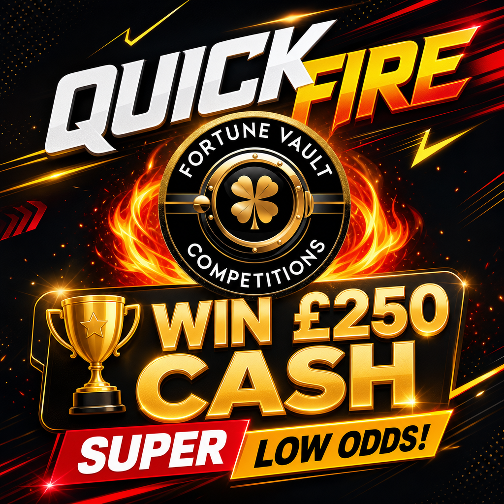 🔥 QUICK FIRE CASH DROP – WIN £250 TAX FREE FOR JUST 99P