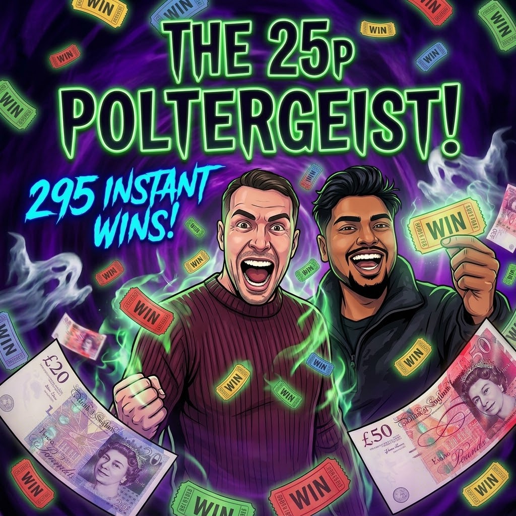 The 25p poltergeist INSTANT WINS 👻