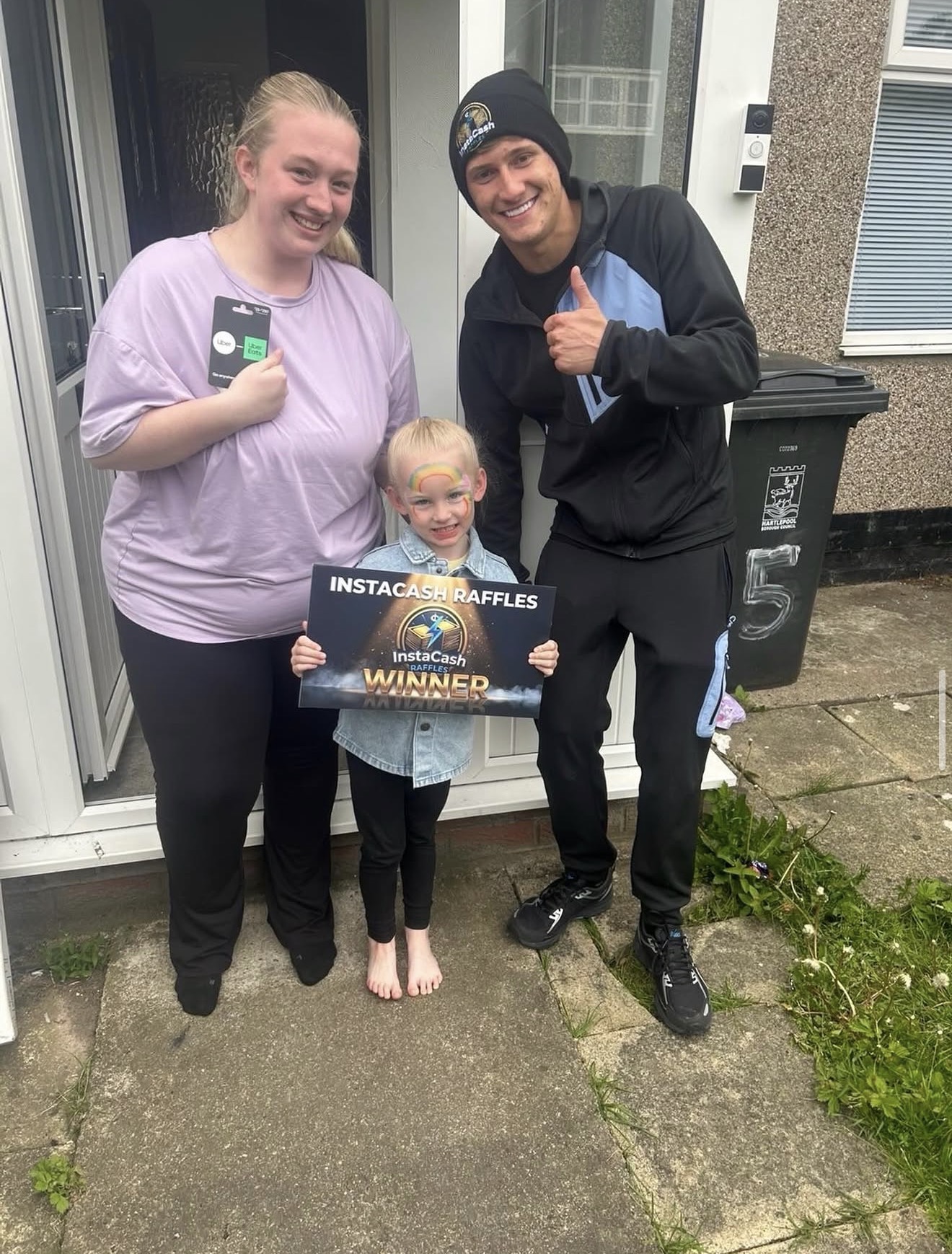 Charlie won an uber eats voucher on us 🍔