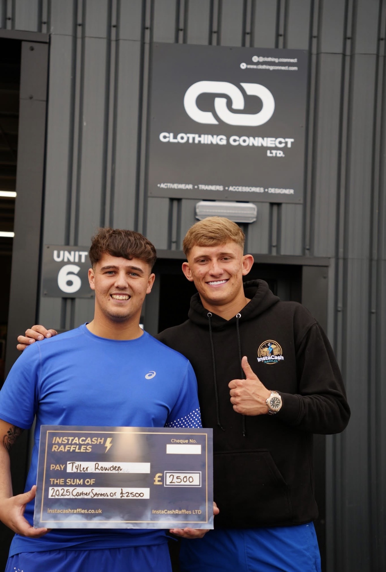 Tyler won £2500 💥