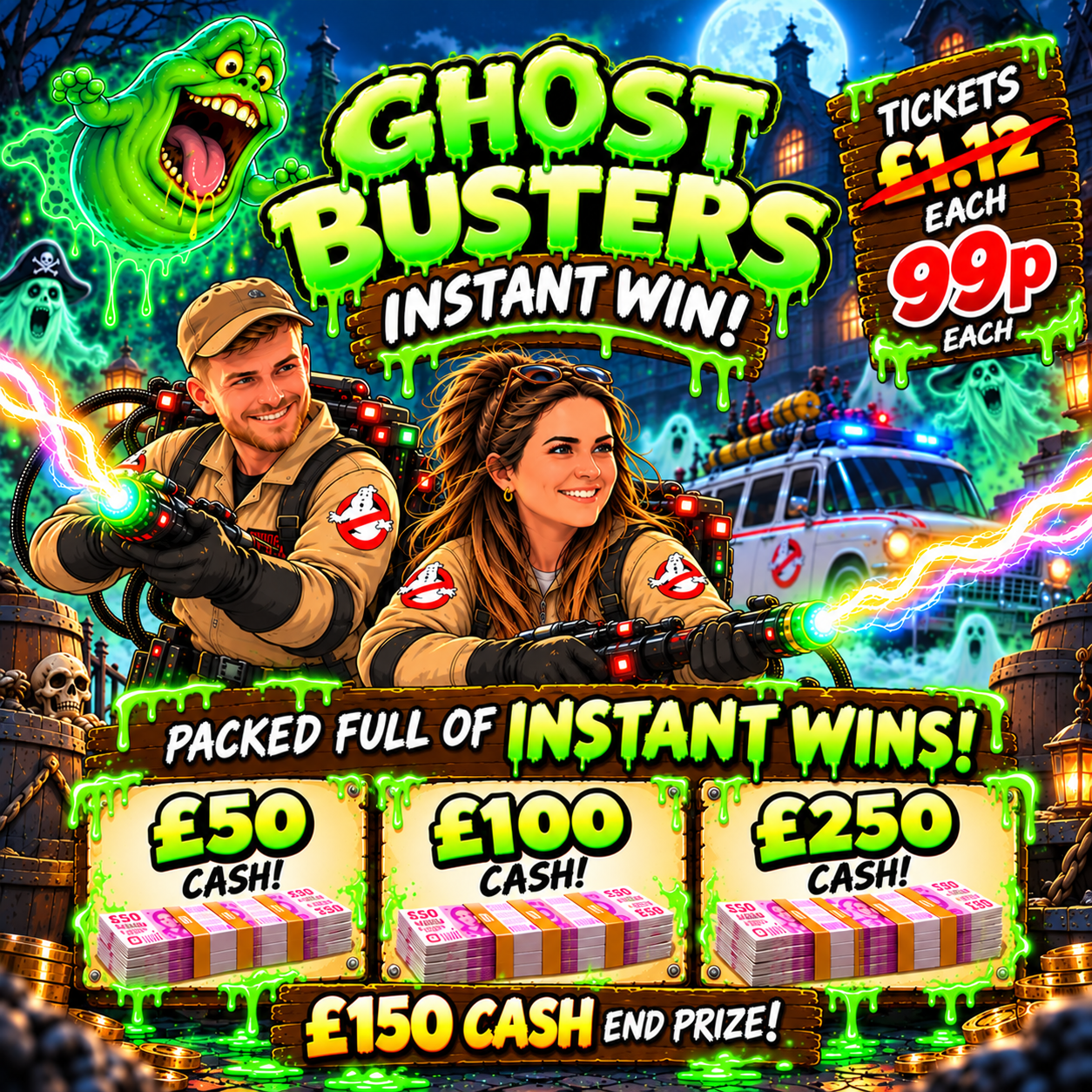20 x entries into the GHOST BUSTERS INSTANT WIN!