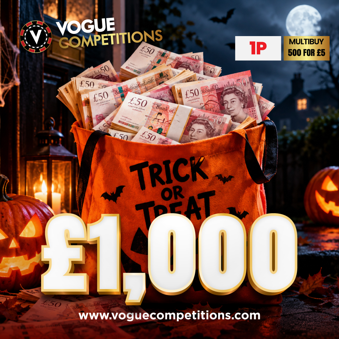 Win £1,000 Cash for 1p