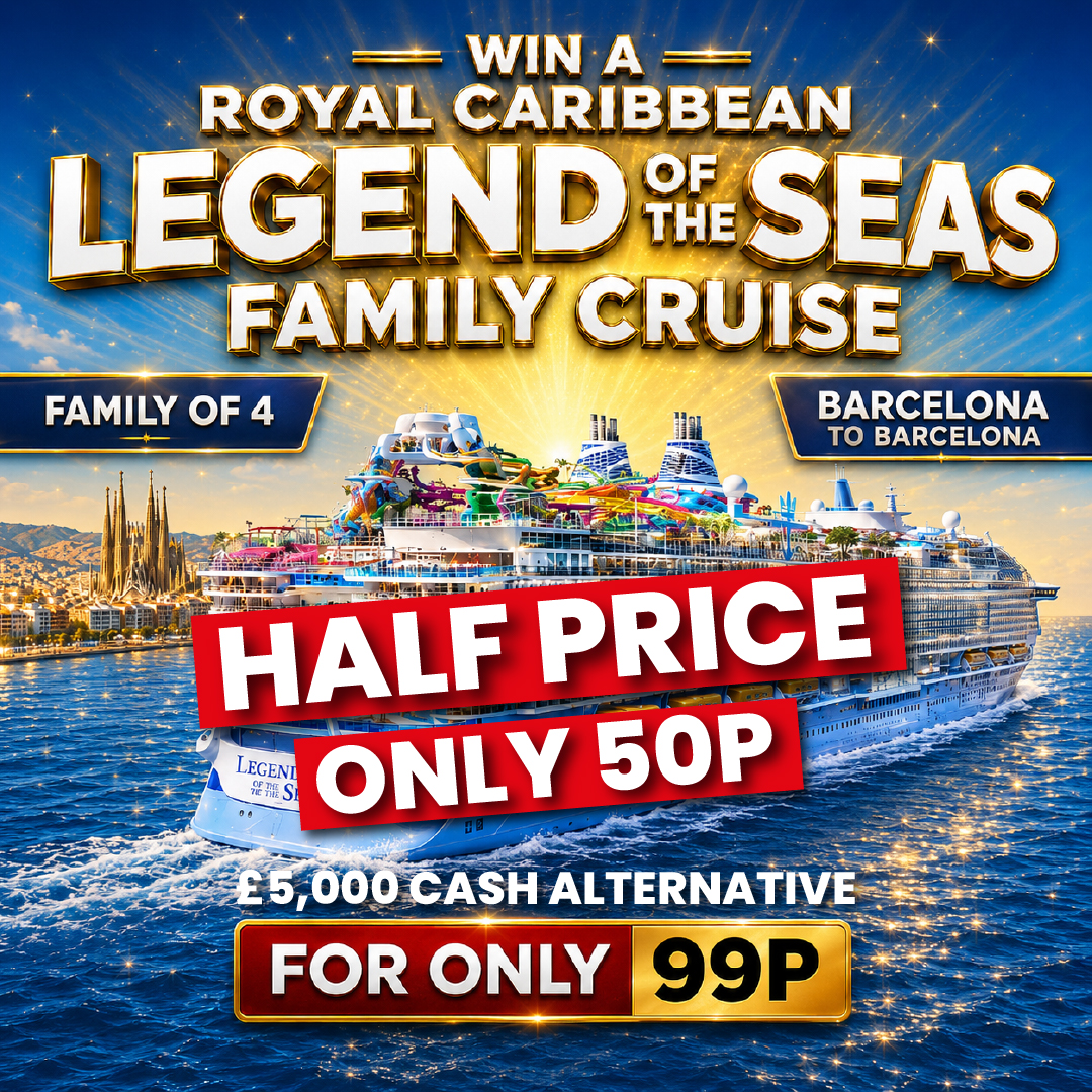 Win a Family Cruise on Legend of the Seas OR £5,000 CASH