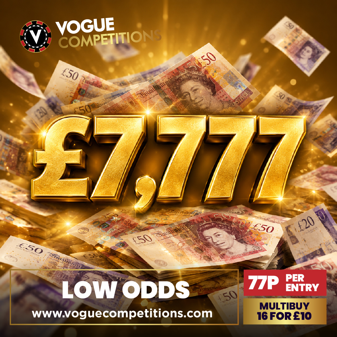 WIN £7,777 FOR 77p