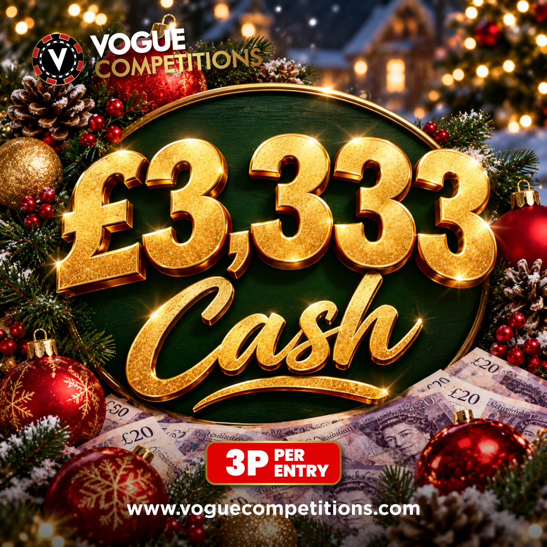 Win £3,333 Cash
