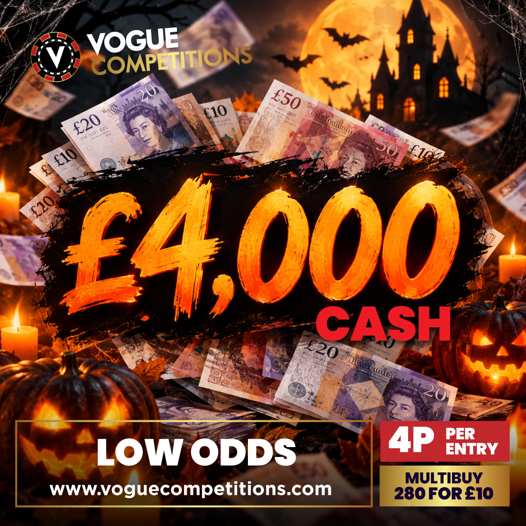 WIN £4,000 CASH FOR 4P