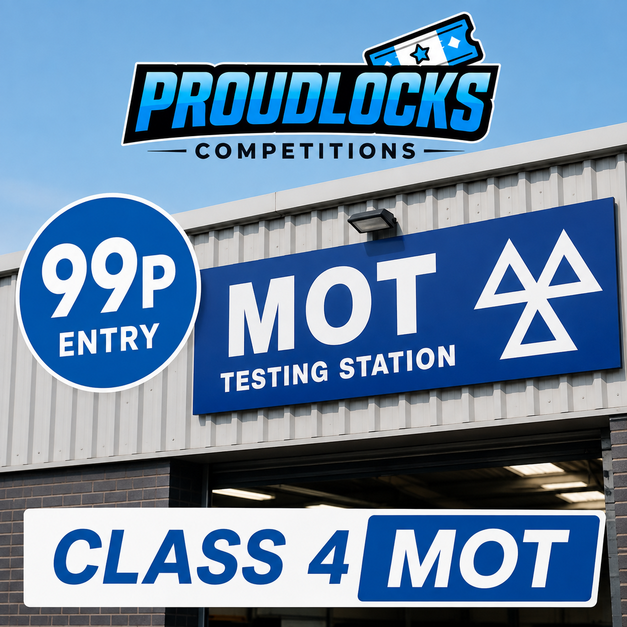 🚗WIN A CLASS 4 MOT TEST FOR JUST 99P!🚗