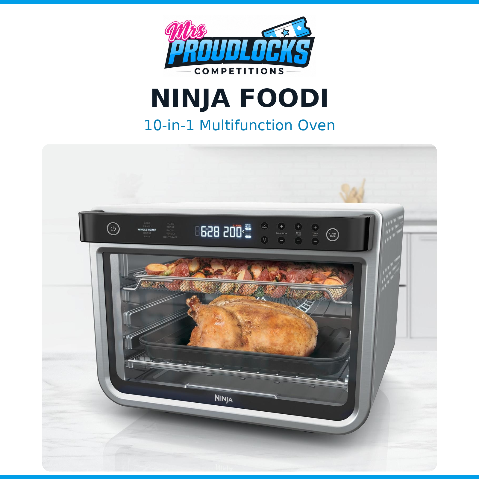 🍗🔥 WIN A NINJA FOODI 10-IN-1 MULTIFUNCTION OVEN FOR JUST £1.99!