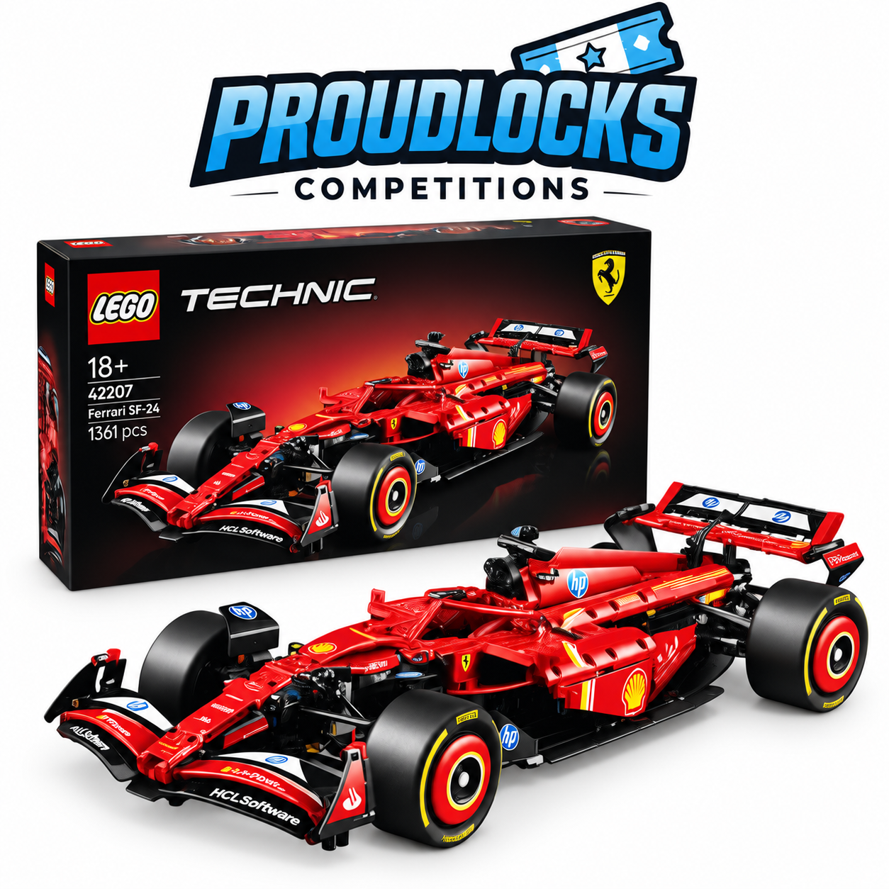 🏎️🔥WIN A LEGO TECHNIC FERRARI SF-24 F1 CAR FOR JUST £1.49! 🔥🏎️