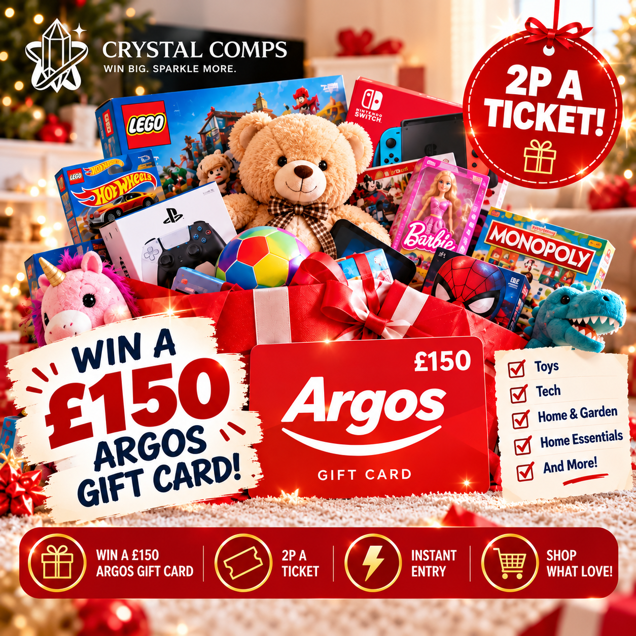 WIN £150 ARGOS GIFTCARD