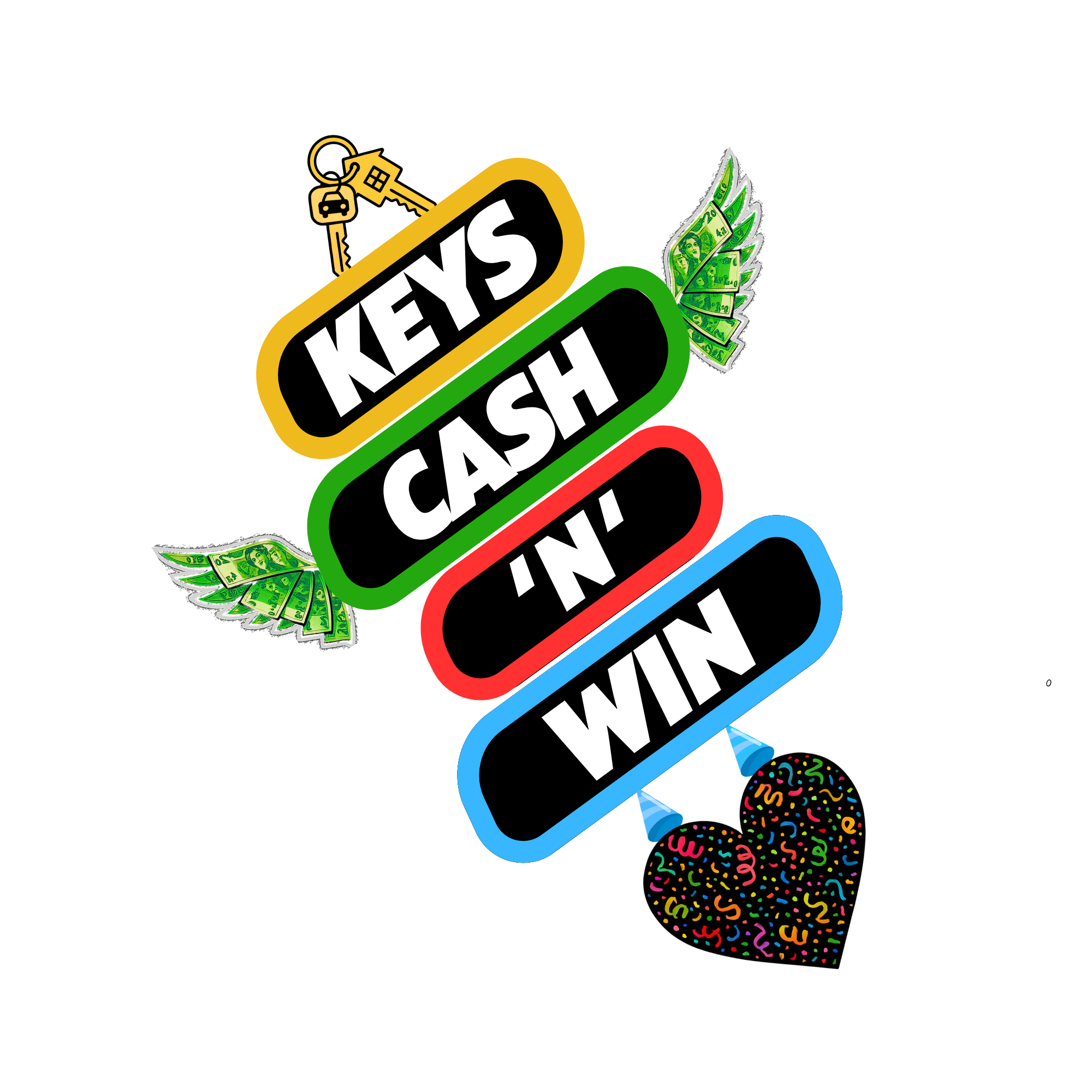 Keys, Cash 'N' Win logo