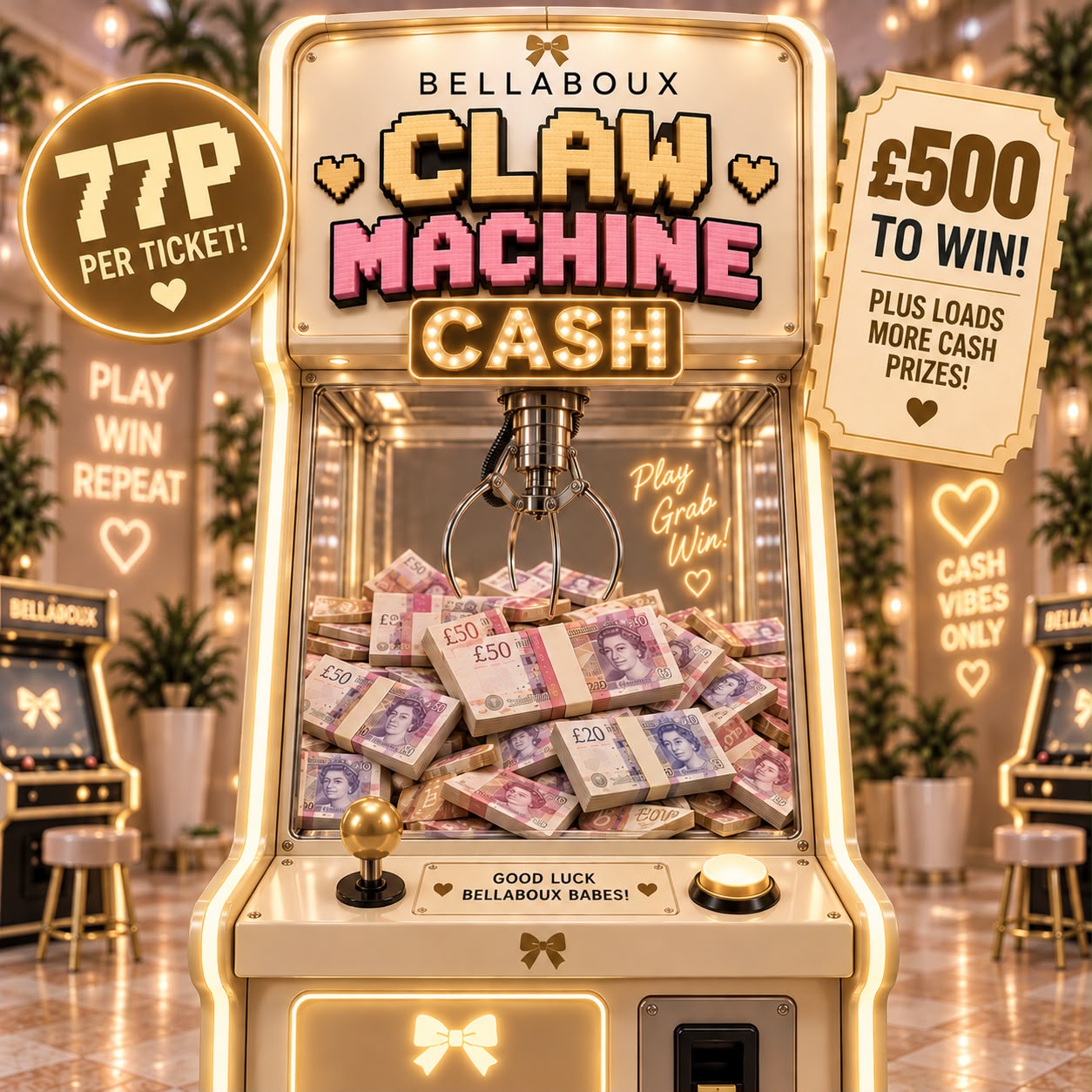 🕹️🧸 CLAW MACHINE CASH 🧸🕹️