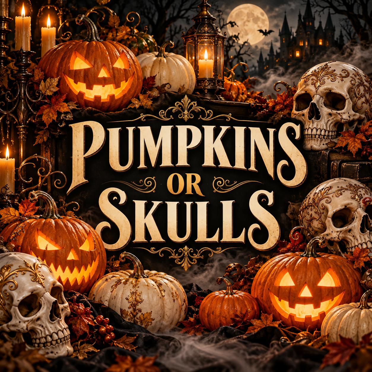 SKULLS OR PUMPKINS