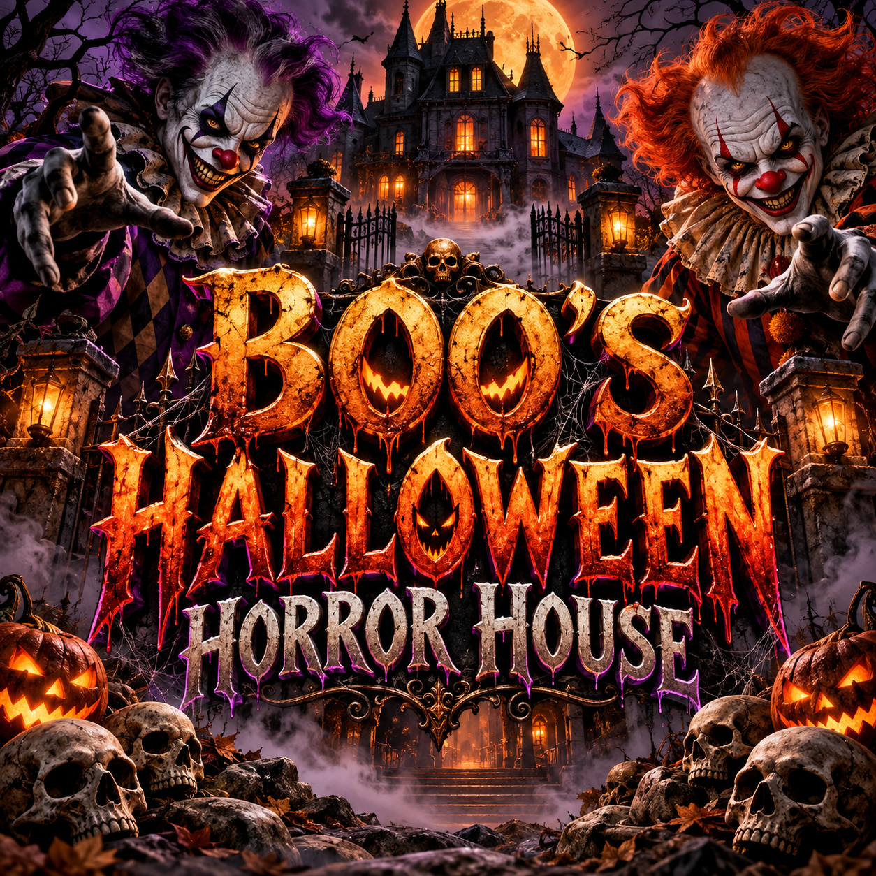 boos halloween horror house