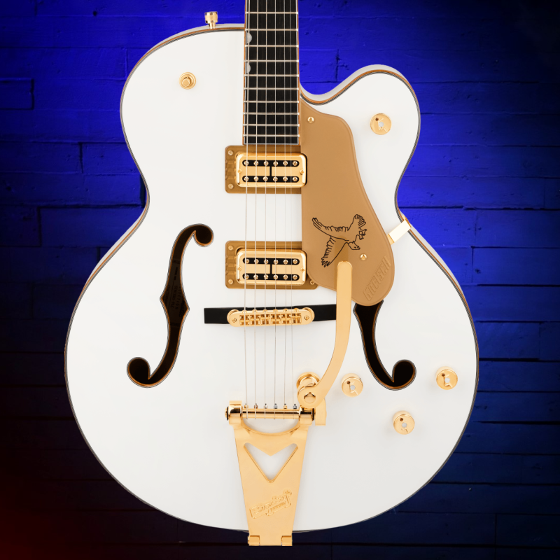 GRETSCH SYNCHROMATIC FALCON, SNOWCREST WHITE - Guitar Frenzy